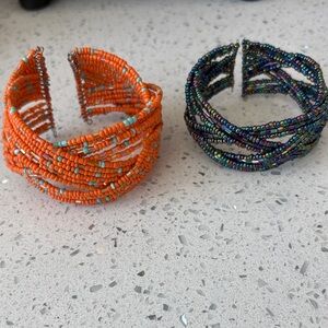 Colorful Beaded Bracelets Set